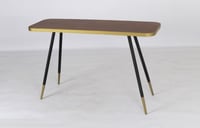 كونسول خشب لون بني x أسود مقاس 120x40x75 سم