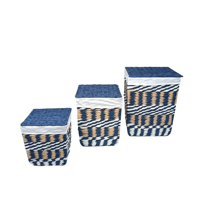 طقم سلال خزفيه للتنظيم والتخزين – 3 قطع