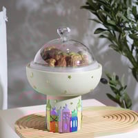 صحن تقديم رمضاني بغطاء اكريليك – ارتفاع 25 سم