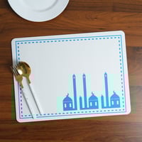 لباد صحون رمضاني باللونين الأزرق والأبيض – رمضان 2...