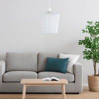 ثريا معلقة بتصميم عصري أنيق –لون ابيض