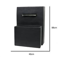 نافورة بتصميم عصري علي شكل شلال للمياه باللون الرم...