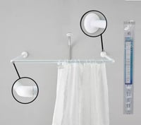 عمود ستارة حمام باللون الابيض مقاس 85x80 سم