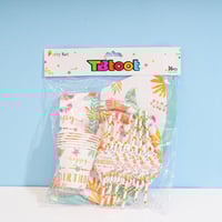 طقم حفلات عيد ميلاد ورقي ملون – 36 قطعة