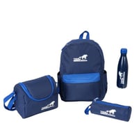 مجموعة شنطة ظهر مدرسية تولي 4 في 1 بتصميم مميز لون...