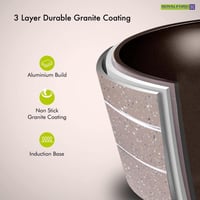 طقم قدور جرانيت من رويال فورد 9 قطعة باللون البيج