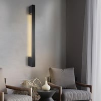 اضاءة جداريه مفرد ب3 اضاءات متغيرة لون اسود