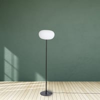 اباجورة ستاند بتصميم مميز باللون الأسود x الأبيض