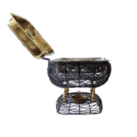 2 سخان طعام بتصميم مميز باللون الاسود 2 لتر