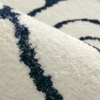 سجادة بتصميم فريد باللون البيج x الأسود مقاس 150x8...