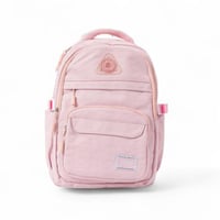 شنطة ظهر مدرسية تولي بتصميم مميز لون وردي
