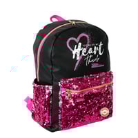 مجموعة شنطة ظهر مدرسية تولي 4 في 1 بتصميم لامع لون...