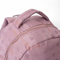 شنطة مدرسية مع مقلمة لون وردي