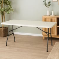 طاولة طعام متعدده الأستخدامات قابله للطي لون أبيض...