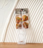 قالب لتشكيل العجين اكريلك بتصميم مربع باللون الشفا...