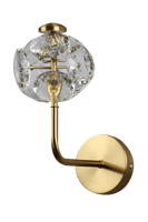 اضاءة جداريه مفرد ب3 اضاءات متغيرة لون ذهبي