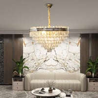 نجفة بتصميم انيق لون ذهبي مقاس 90x60 سم