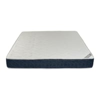 مرتبة سرير 12 طبقة لون أبيض x أزرق مقاس 90x200 سم