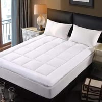 لباد مرتبة مايكروفايبر مع 2 وسادة بتصميم عصري لون...