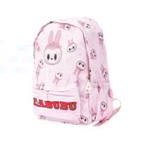 شنطة ظهر مدرسية بتصميم لابوبو لون وردي مقاس 30x40...