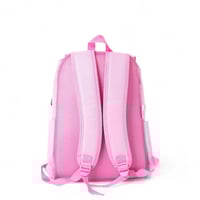 مجموعة شنطة ظهر مدرسية 4 في 1 بتصميم مميز لون وردي