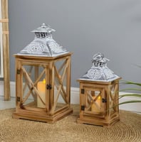 طقم فانوس خشب