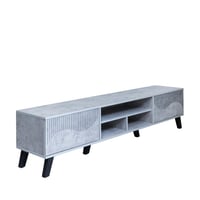 طاولة تلفزيون خشبيه لون رمادي بتصميم أنيق – 180 سم