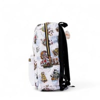 مجموعة شنطة ظهر مدرسية تولي 4 في 1 بتصميم سفن لون...