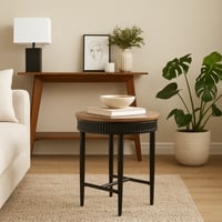 طاولة جانبيه أنيقة بتصميم عصري – لمسة راقية لون بن...