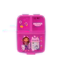 لانش بوكس مقسم ل 3 أجزاء بتصميم فتاة لون وردي