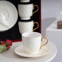 فناجين قهوة تركي بتصميم ملكي ساحر