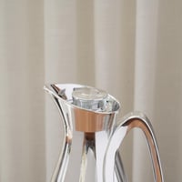 ترمس الشاي والقهوة بتصميم مميز باللون الفضي - 1 لت...