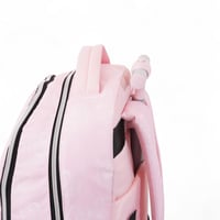 شنطة مدرسية ترولي مع مقلمة بوز بتصميم مميز لون ورد...