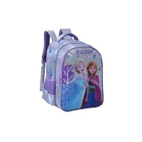 شنطة ظهر مدرسية مع مقلمة بتصميم اميرة الثلج لون بن...