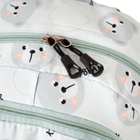 شنطة ظهر مدرسية بتصميم دب للاطفال لون اخضر