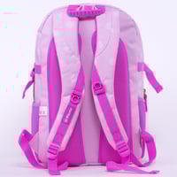 شنطة ظهر مدرسية بمقلمة بتصميم بريتي فلاور باللون ا...