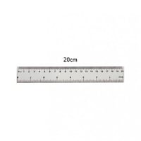 مسطرة بلاستيك لون شفاف مقاس 20 سم