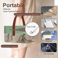 مروحة تكييف هواء محمولة لديها 3 سرعات للتبريد لون...