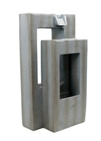 نافورة مياة مضيئة بتصميم عصري لون رمادي مقاس 74x30...