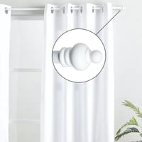 عمود ستارة بمقابض دائرية مميزة باللون الابيض مقاس...