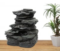 نافورة مياة ريزين مصممة على شكل صخري مقاس 50×53 سم