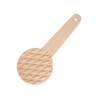 مطرقة كليجة خشبية باللون البيج صغيرة الحجم