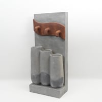 نافورة علي شكل صنبور بثلاث مستويات لتدفق المياه مق...