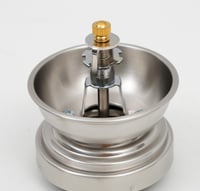 مطحنة قهوة يدوية ستانلس مع مقبض خشبي