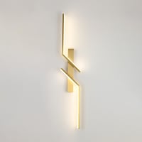 اضاءة جداريه مفرد ب3 اضاءات متغيرة لون ذهبي