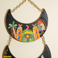 تعليقة جدارية بتصميم مميز باللون الاسود مقاس 46 سم