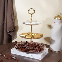 صينية تقديم الحلوى 3 دور زجاج مقاس 34 سم- عيد الفط...