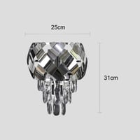 إضاءة حائط مفرد بتصميم عصري لون فضي