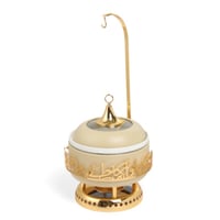 سخان طعام بتصميم مميز بلون ايفوراى وذهبى مقاس وسط