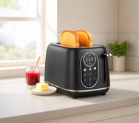 حماصة التوست الذكية بشريحتين قوق 800 واط - لون أسو...